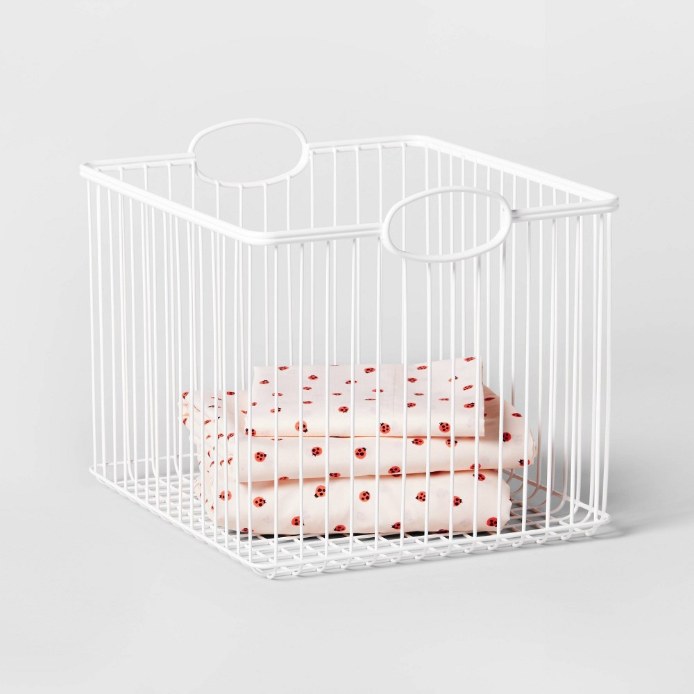 Large Stackable Storage Wire Bin Pillowfort 1 ct Shipt