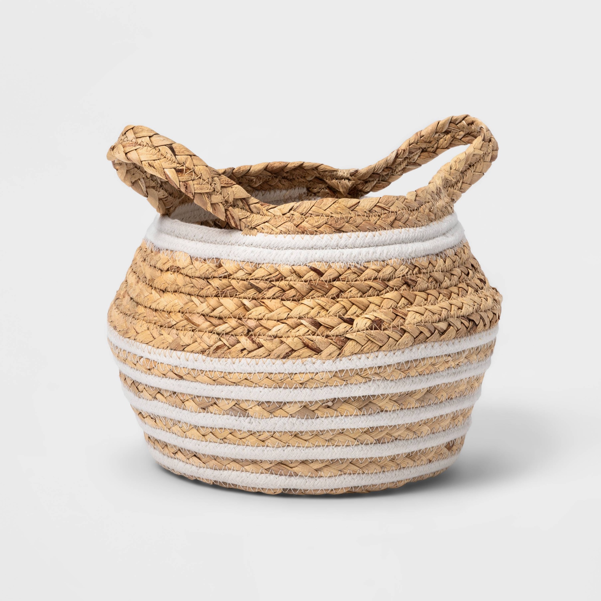 Small Water Hyacinth and Coiled Rope Storage Bin Pillowfort 1 ct Shipt