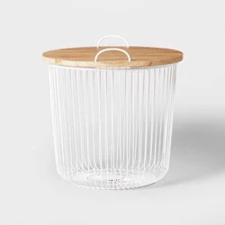Wire Kids' Storage Floor Bin White - Pillowfort™