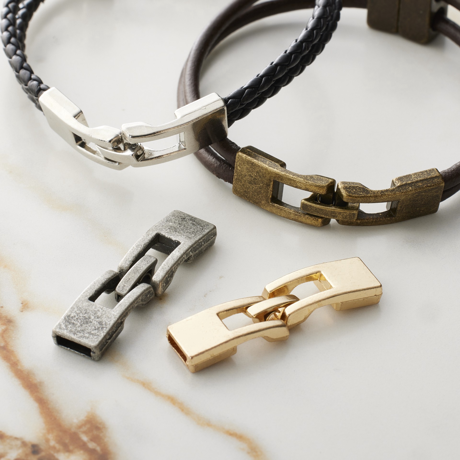 slide 2 of 3, 36mm Cord Endcap Closure Assortment By Bead Landing, 36mm