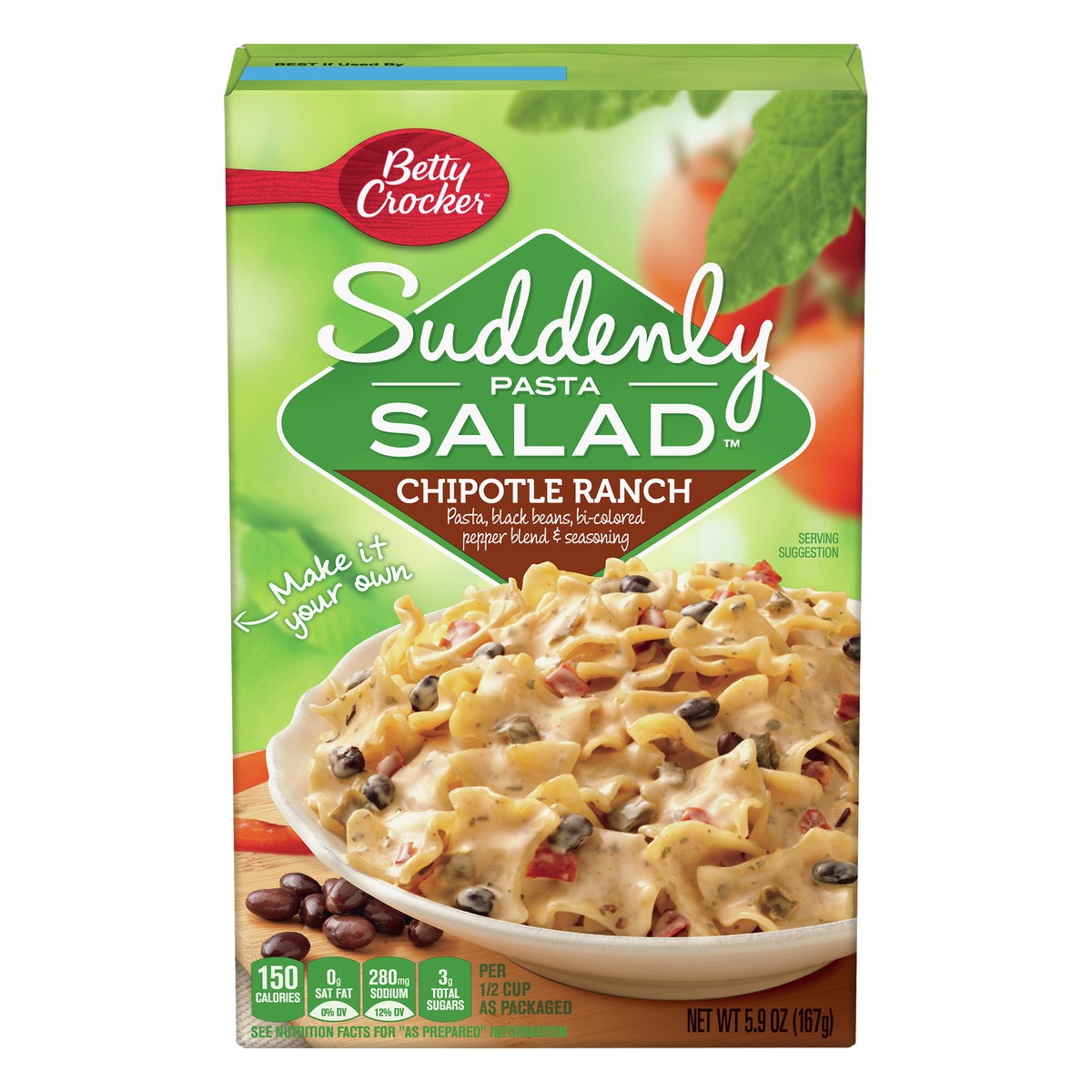 slide 1 of 1, Betty Crocker Suddenly Salad Chipotle Ranch Pasta Salad, 5.9 oz