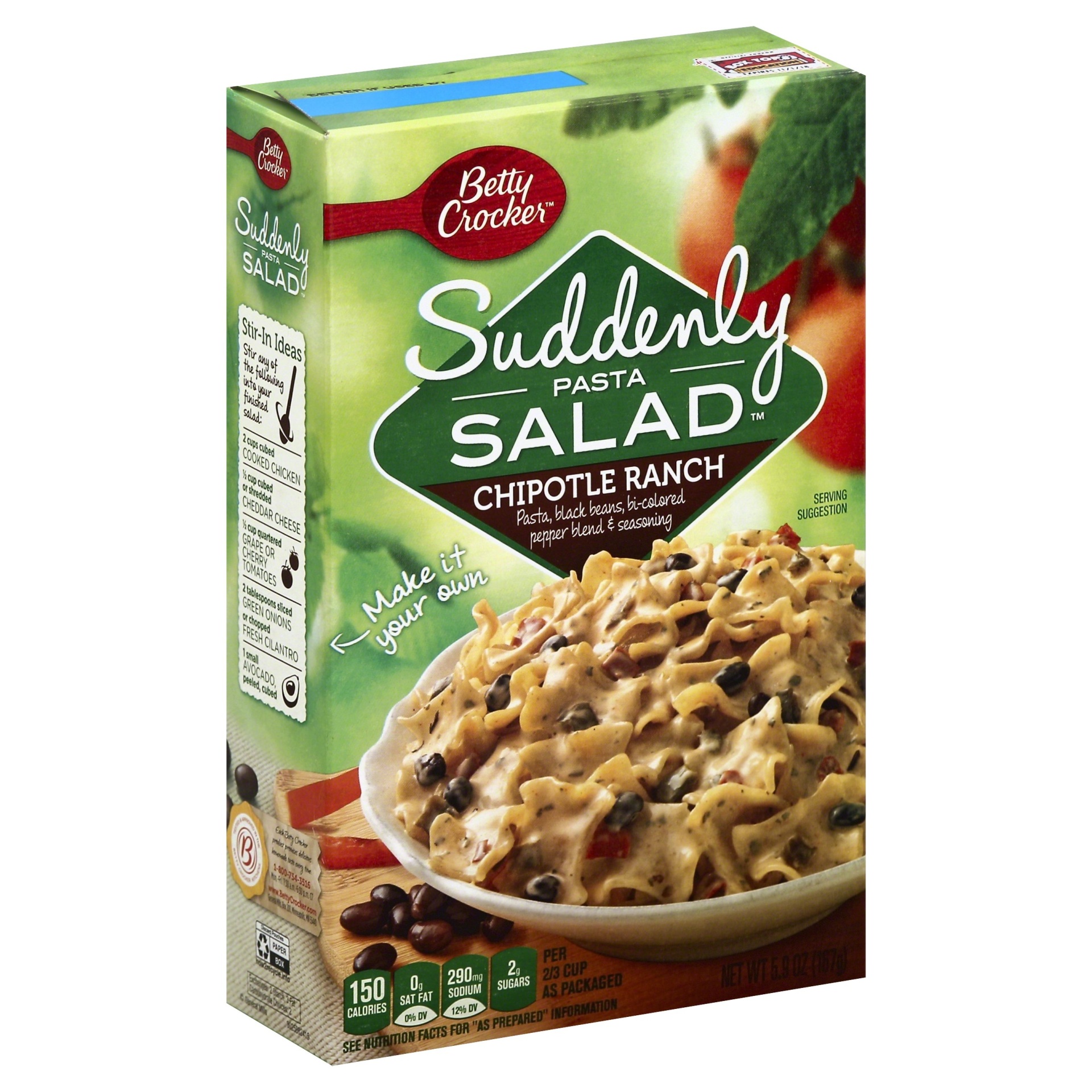slide 1 of 1, Betty Crocker Suddenly Salad Chipotle Ranch Pasta Salad, 5.9 oz