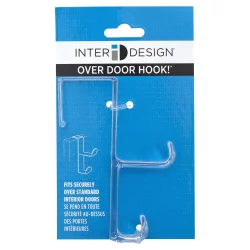 Interdesign Over the Door Double Organizer Hook - Clear