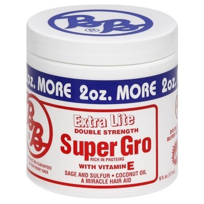 slide 1 of 1, Bronner Bros. Super Gro Extra Lite Double Strength, 6 fl oz