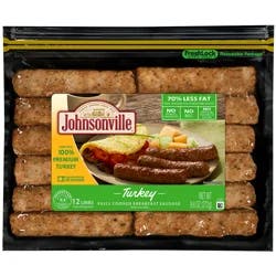 Johnsonville Fully Cooked Turkey Breakfast Sausage 12 ea