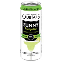 Clubtails Premium Sunny Margarita Cocktail 24 oz