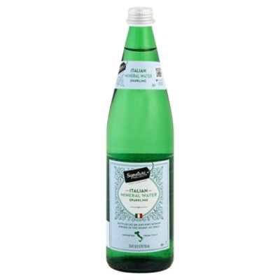 slide 1 of 7, Signature Select Italian Sparkling Mineral Water 25.4 fl oz, 25.4 fl oz