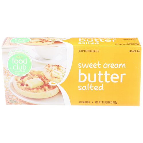 slide 1 of 1, Food Club Salted Sweet Cream Butter, 1 ct