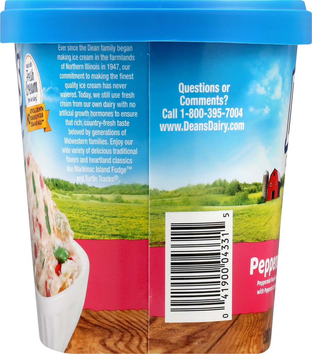 slide 7 of 9, Dean's Country Fresh Peppermint Ice Cream, 1.5 qt