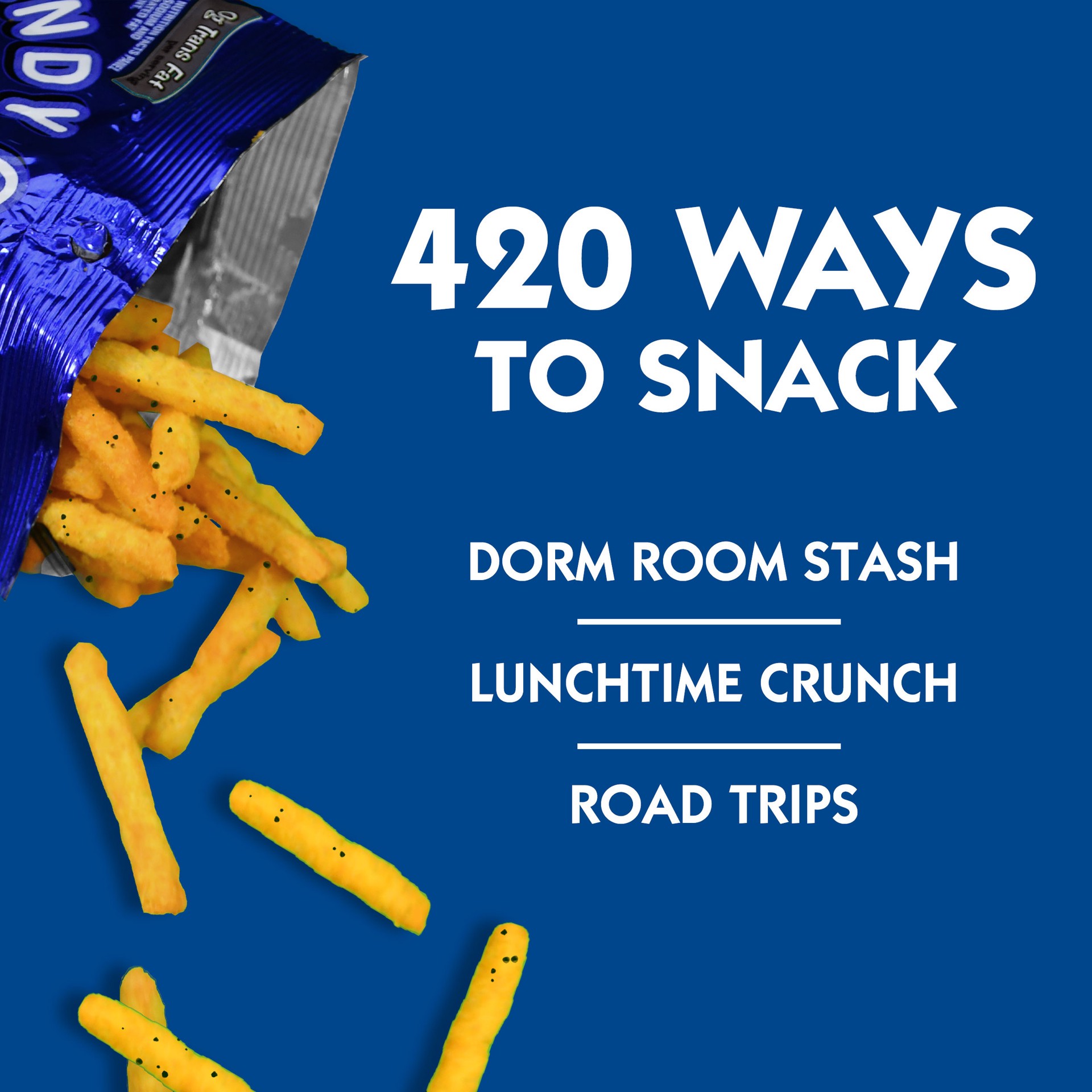 slide 3 of 5, Andy Capp's Cheddar Flavored Fries, 3 oz, 3 oz