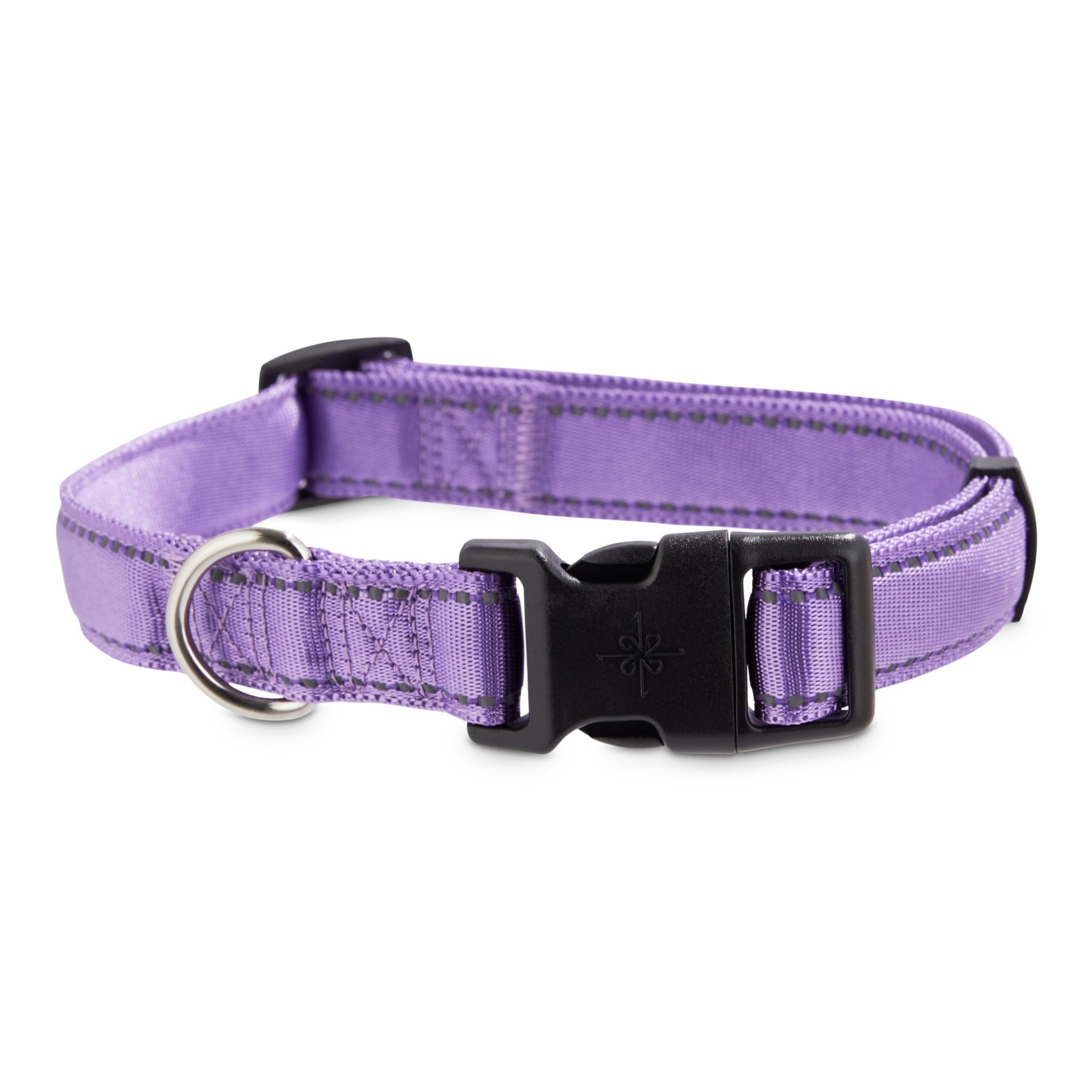 slide 1 of 1, Good2Go Reflective Purple Dog Collar, MED