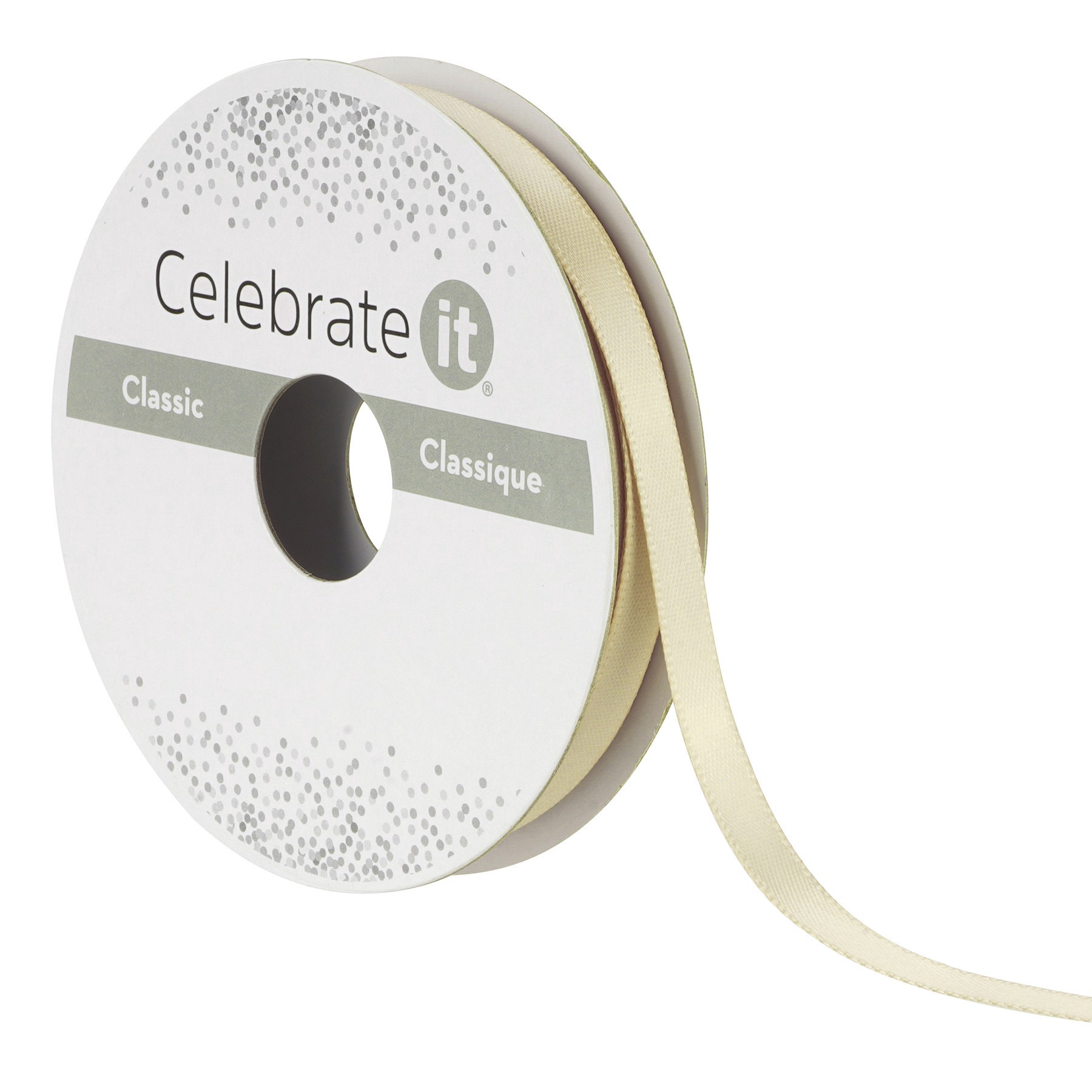 slide 2 of 7, 1/4" X 10yd. Satin Ribbon By Celebrate It, 1/4 in x 10 yd