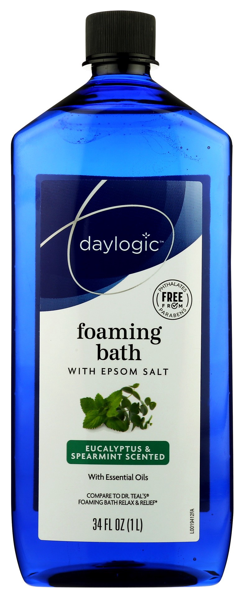 slide 1 of 3, Daylogic Foaming Bath With Epsom Salt, lavender, 34 fl oz