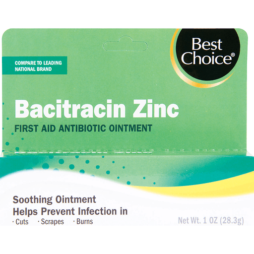 slide 1 of 1, Best Choice Bacitracin Zinc First Aid Antibiotic Ointment, 1 oz