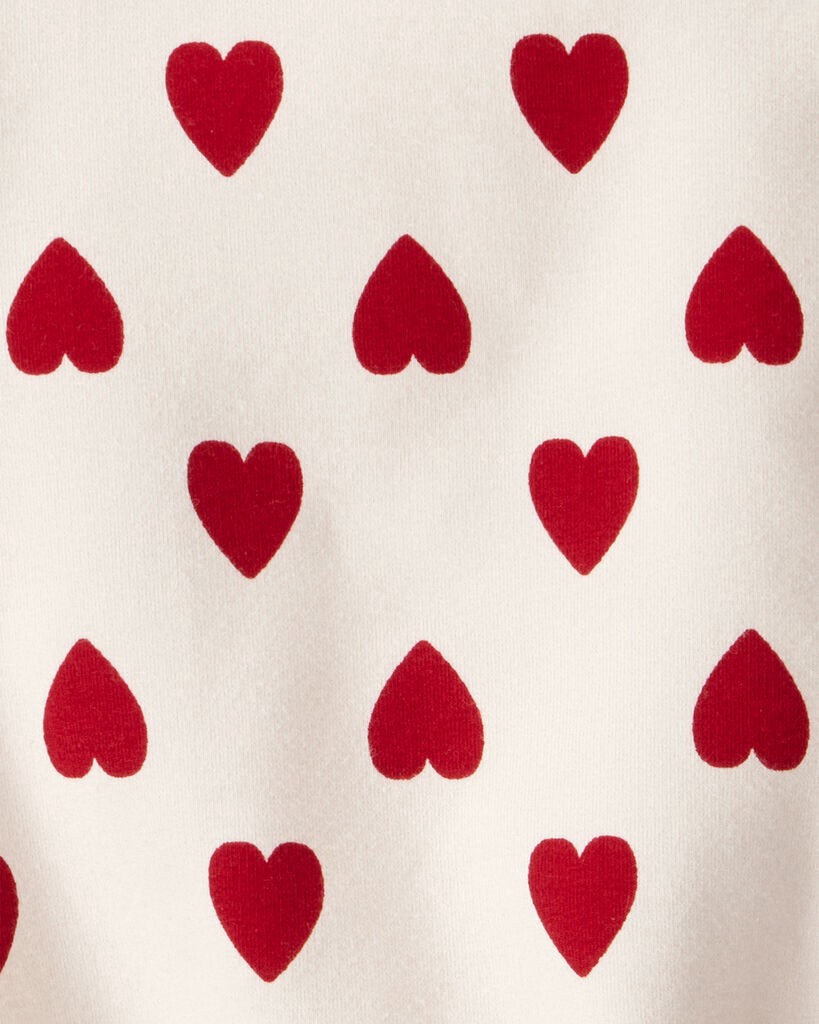 slide 2 of 3, Littleplanet Baby Organic Cotton Bubble in Forever Hearts Print Cream 9M, 1 ct