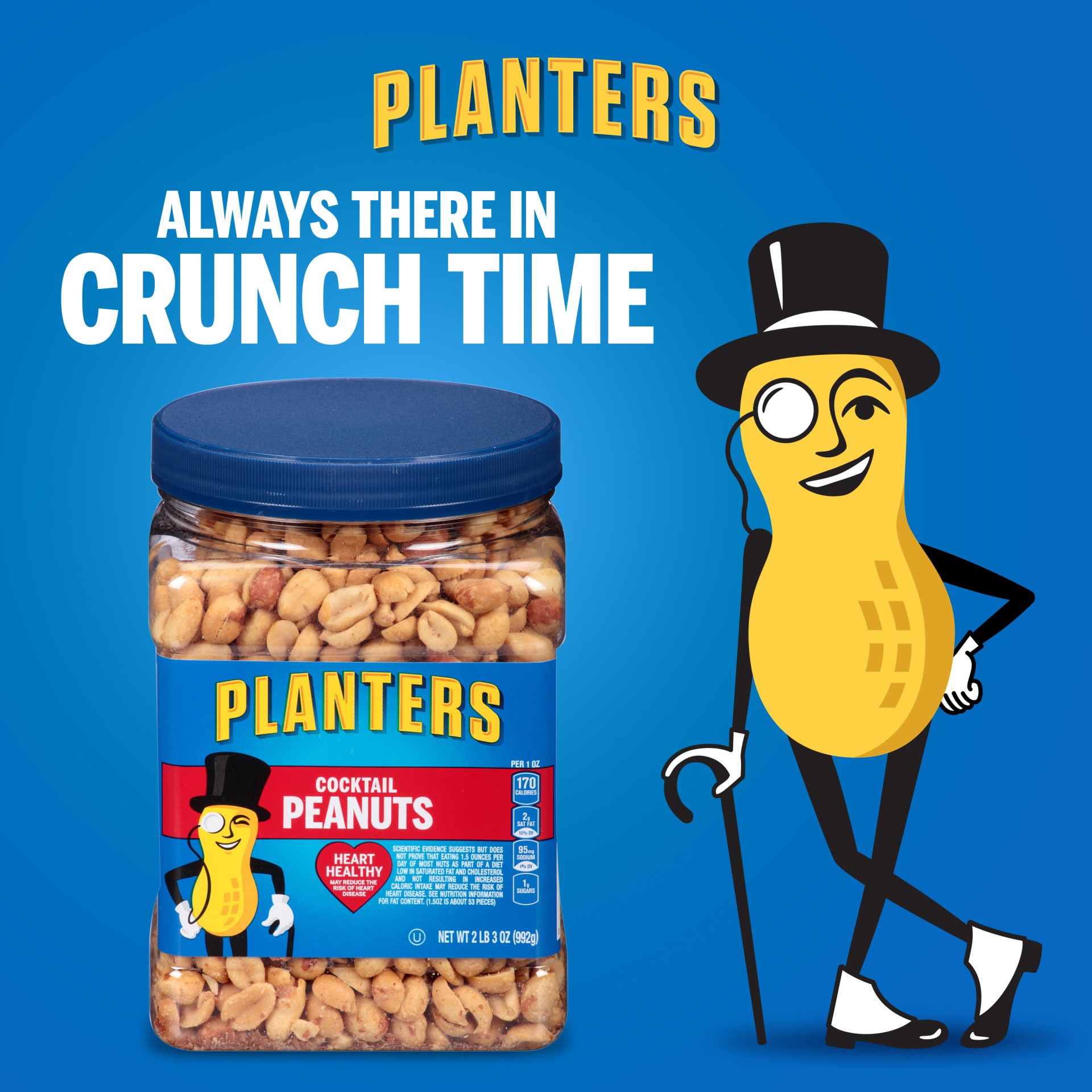 slide 13 of 13, Planters Salted Cocktail Peanuts 35 oz, 35 oz