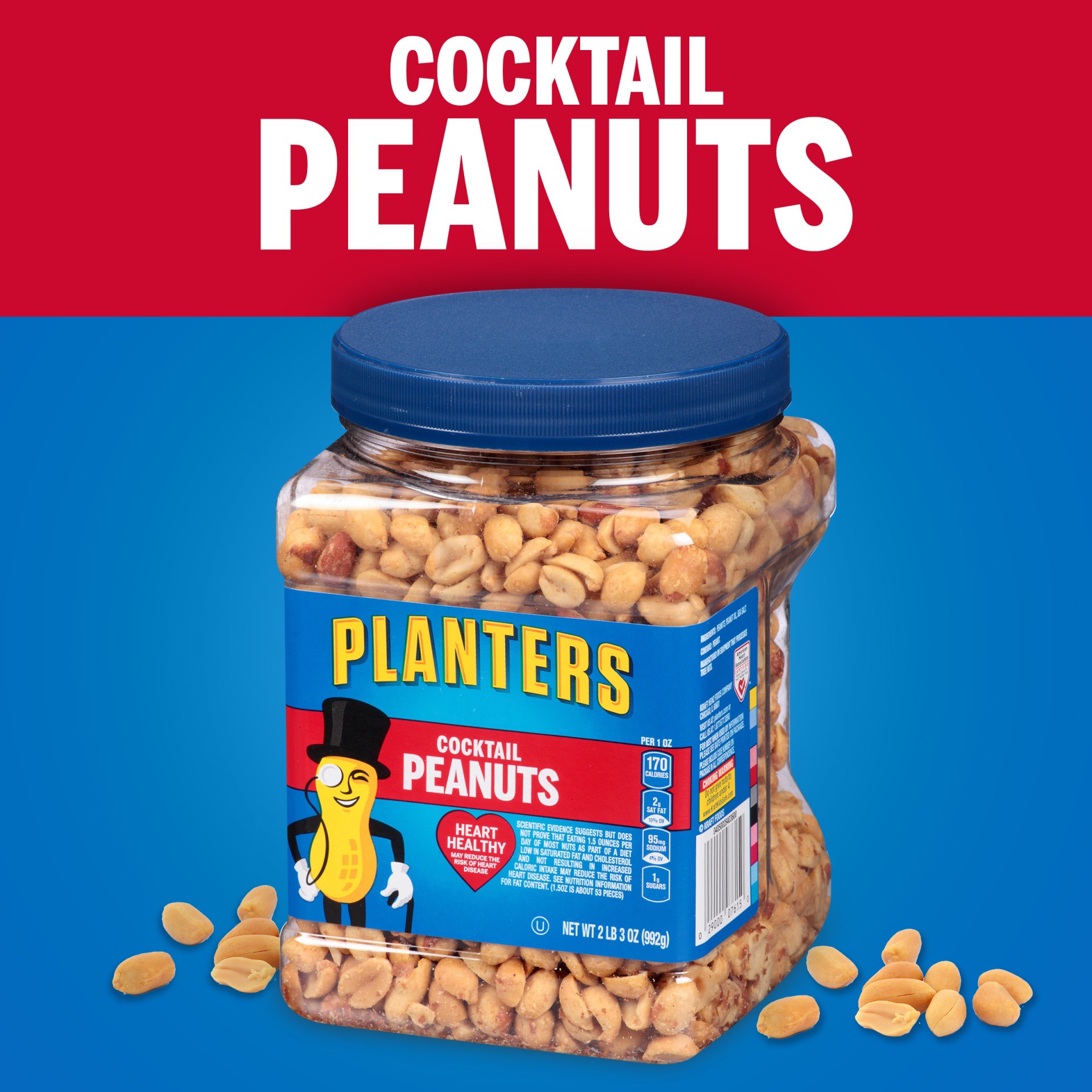 slide 8 of 13, Planters Salted Cocktail Peanuts 35 oz, 35 oz
