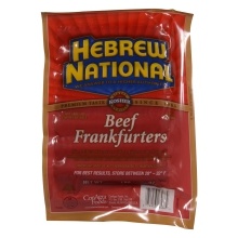 slide 1 of 1, Hebrew National Kosher Beef Franks, 20 ct