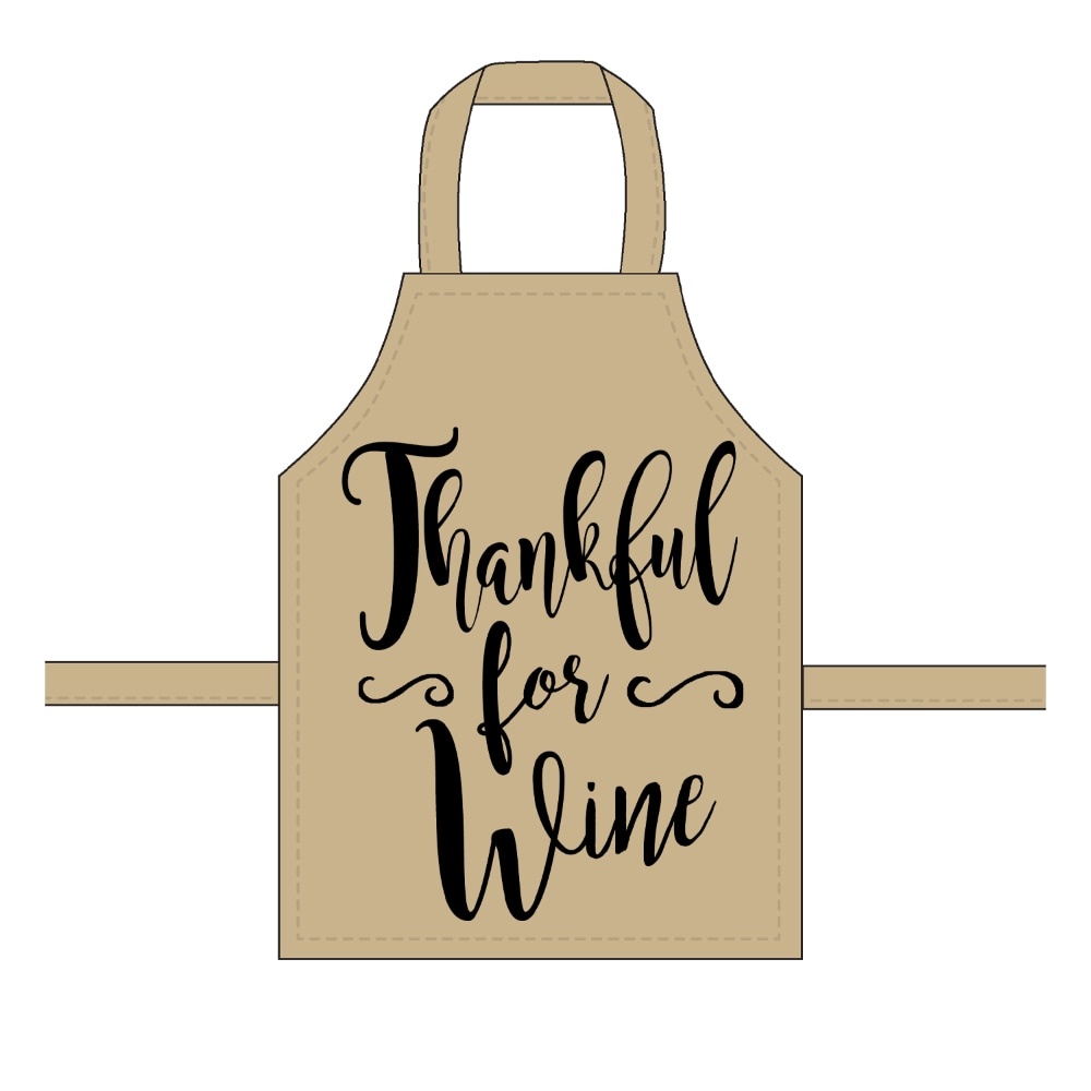 slide 1 of 1, Ritz Thankful For Wine Apron - Chambray, 1 ct