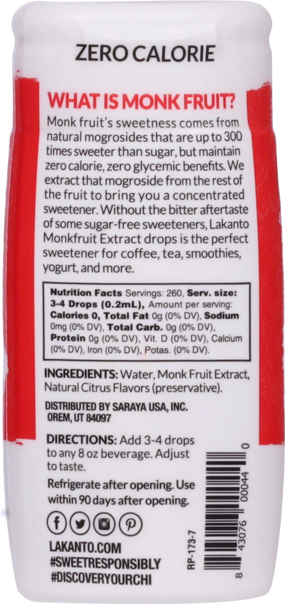 slide 5 of 9, Lakanto Original Monkfruit Liquid Sweetener, 1.76 oz