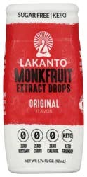 Lakanto Monk Fruit Original Flavor Sweetener Drops 1.76 fl oz