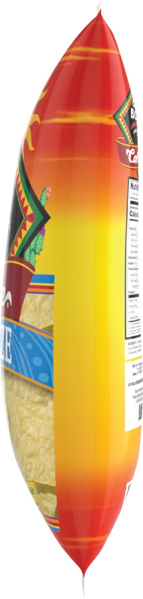 slide 4 of 7, On The Border Cafe Style Tortilla Chips Fiesta Size, 15 oz