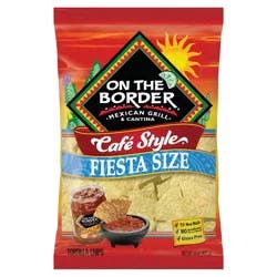On The Border Cafe Style Tortilla Chips Fiesta Size