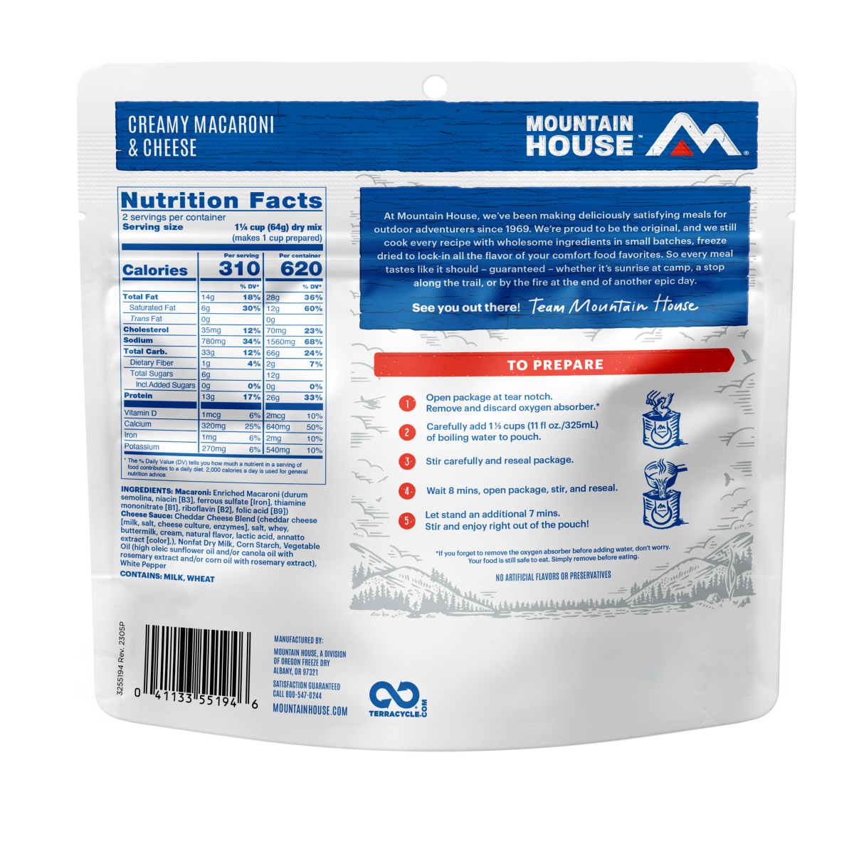 slide 8 of 9, Mountain House Creamy Macaroni & Cheese, 4.5 oz