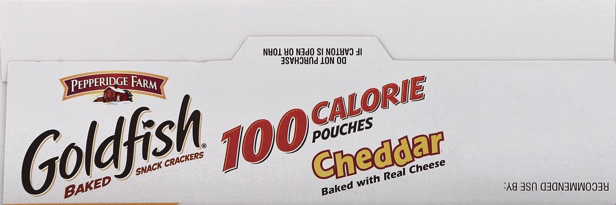 slide 2 of 5, Pepperidge Farm Goldfish 100 Calorie Cheddar Snack Cracker Pouches, 5 ct; 3.75 oz