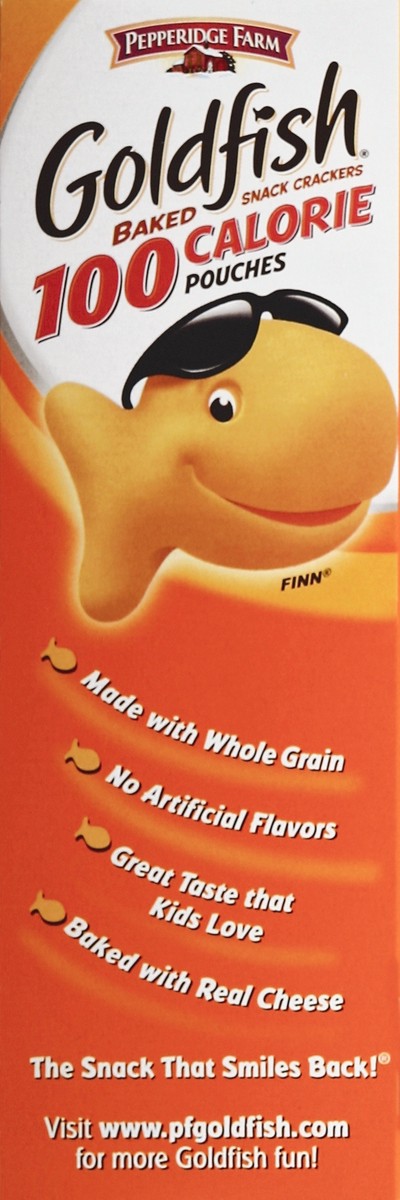 slide 3 of 5, Pepperidge Farm Goldfish 100 Calorie Cheddar Snack Cracker Pouches, 5 ct; 3.75 oz