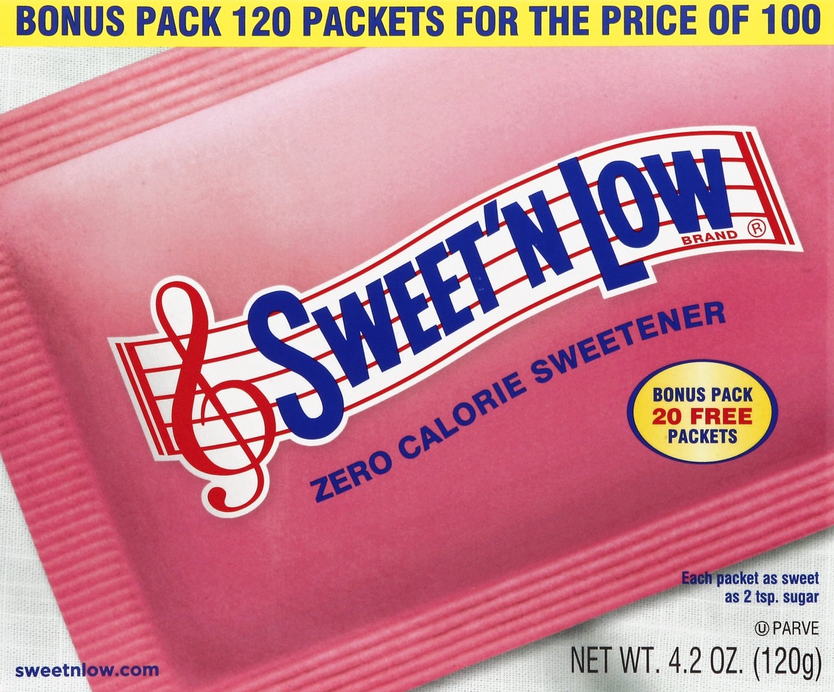 slide 3 of 5, Sweet'N Low Sweetener 120 ea, 120 ct