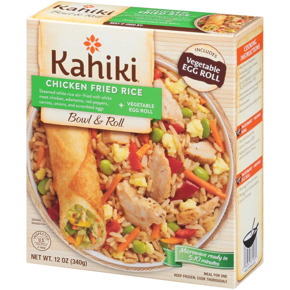 slide 3 of 8, Kahiki Chicken Fried Rice Vegetable Eggroll, 12 oz
