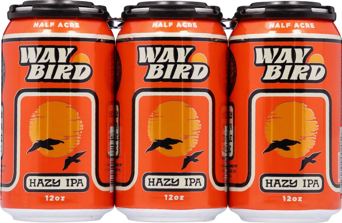 slide 4 of 12, Half Acre Brewing Co. Hazy IPA Way Bird Beer 6 - 12 oz Cans, 6 ct; 12 oz
