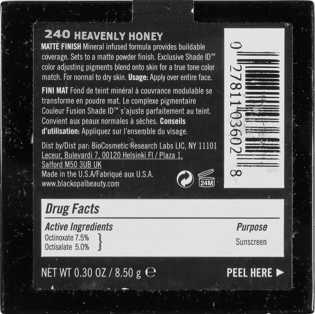 slide 5 of 12, BLK/OPL True Color Broad Spectrum SPF 15 Heavenly Honey 240 Mineral Matte Creme Powder Foundation 0.3 oz, 0.3 oz