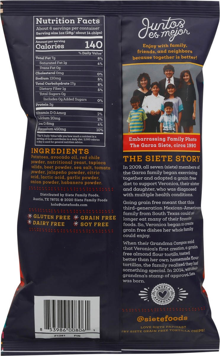 slide 6 of 9, Siete Fuego Kettle Cooked Potato Chips - 5.5oz, 1 ct