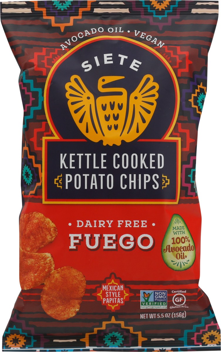slide 7 of 9, Siete Fuego Kettle Cooked Potato Chips - 5.5oz, 1 ct