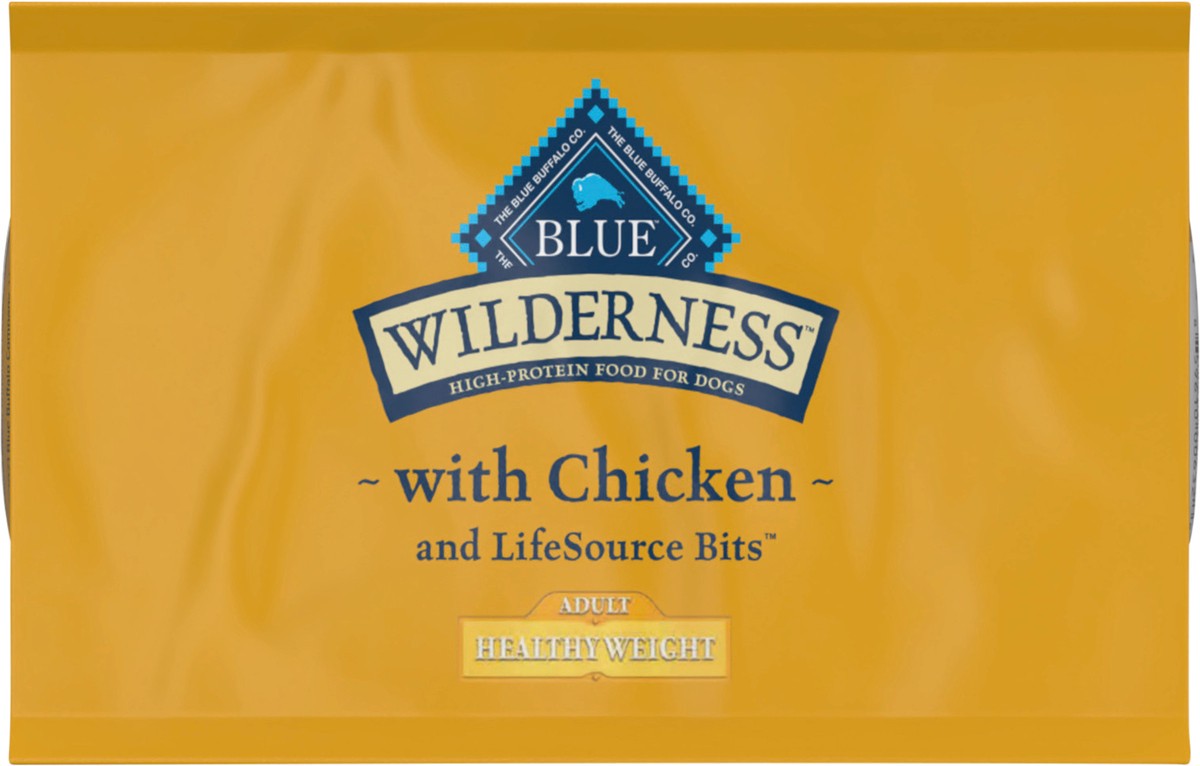 slide 11 of 13, Blue Buffalo Wilderness High Protein, Natural Adult Healthy Weight Dry Dog Food, Chicken 4.5-lb, 4.5 lb