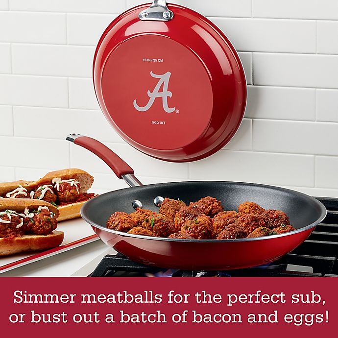 slide 2 of 3, NCAA University of Alabama Sizzle'n Score Skillet, 12.25 in