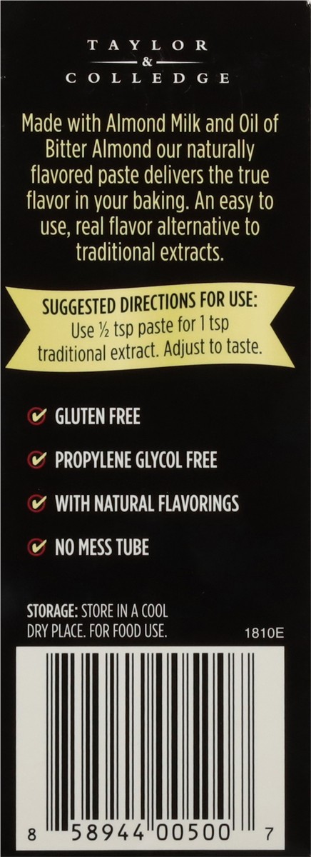 slide 8 of 12, Taylor & Colledge Gourmet Almond Extract Paste 1.4 oz, 1.4 oz