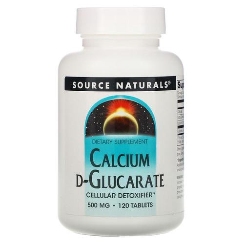 slide 1 of 1, Source Naturals Calcium D-Glucarate, 120 ct