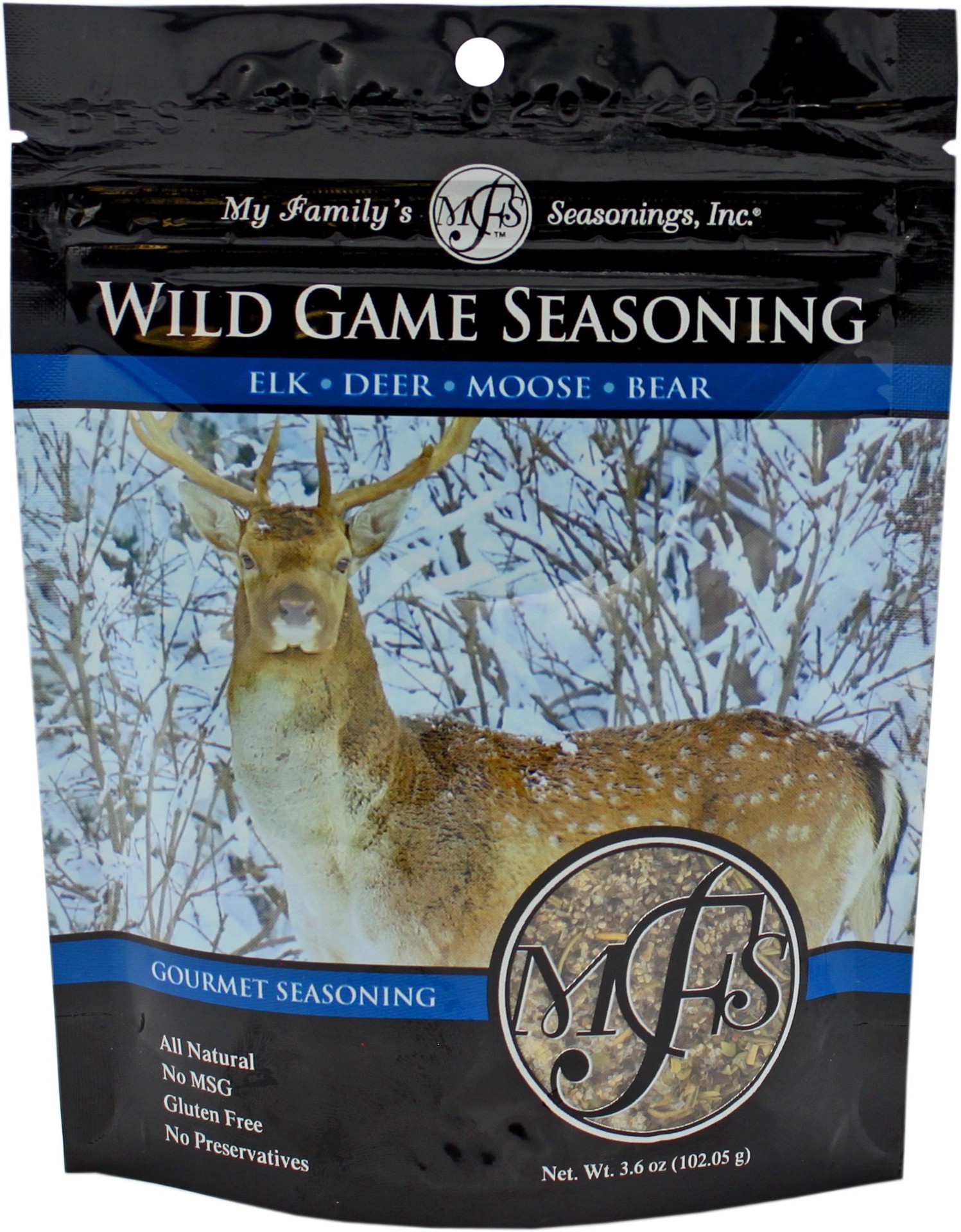 slide 1 of 1, My Family's Seasoning Wild Game Beef Seasoning, 3.6 oz