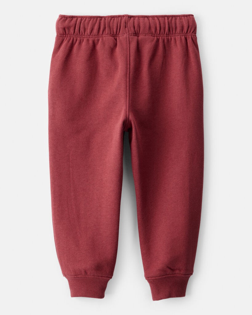 slide 2 of 3, Carter's Toddler Boy DayDream Fleece Joggers - Red Maroon 4T, 1 ct
