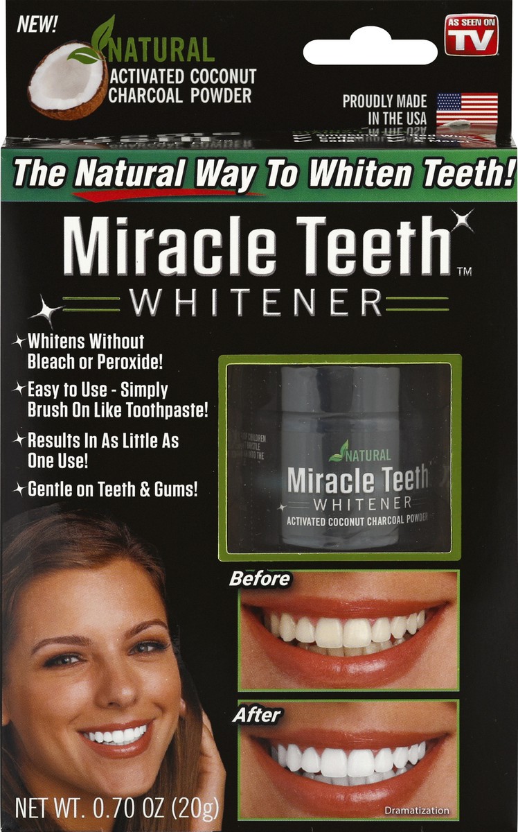 slide 5 of 6, Miracle Teeth Teeth Whitener 0.7 oz, 0.7 oz