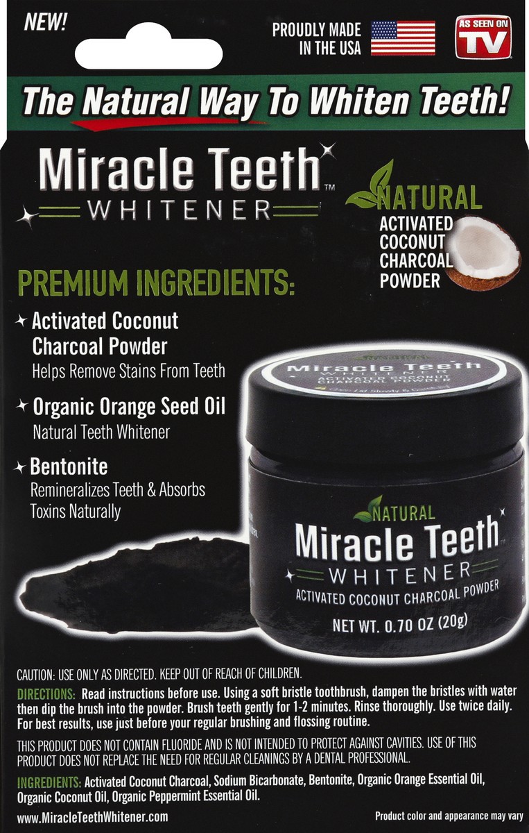 slide 6 of 6, Miracle Teeth Teeth Whitener 0.7 oz, 0.7 oz