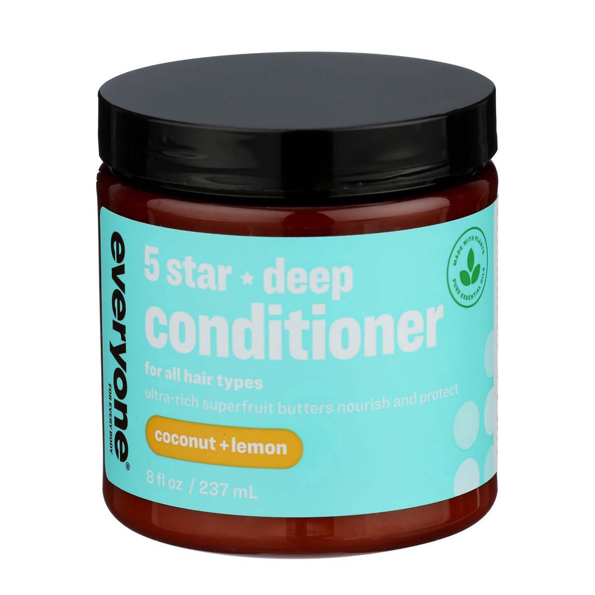 slide 1 of 1, Everyone For Every Body 5 Star Deep Coconut + Lemon Conditioner 8 fl oz, 8 fl oz