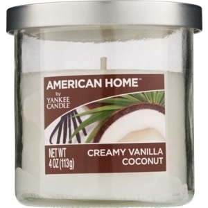 slide 1 of 1, Yankee Candle American Home Tumbler Candle Creamy Vanilla Coconut, 4 oz