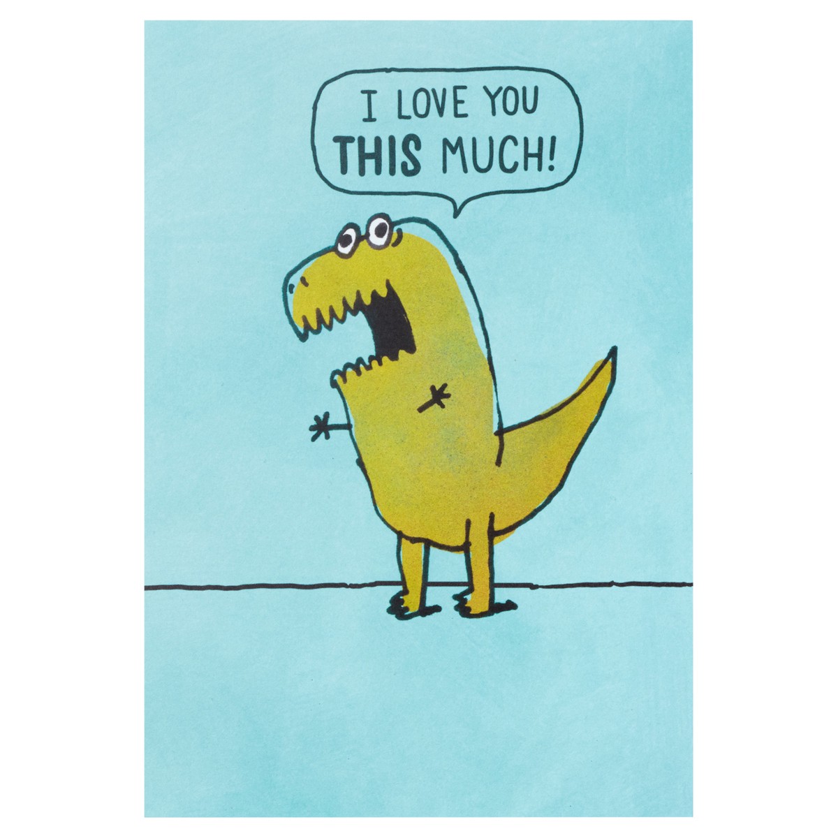 slide 1 of 5, Hallmark Shoebox Funny Love Card, Anniversary Card, Birthday Card, Father's Day Card, Mother's Day Card (T Rex Arms), 1 ct