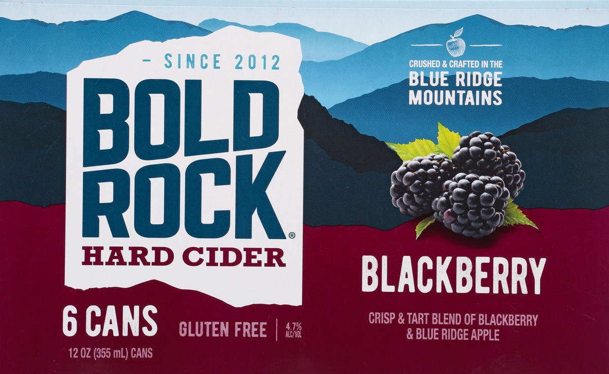 slide 12 of 13, Bold Rock Blackberry Hard Cider 6pk Btl, 6 ct
