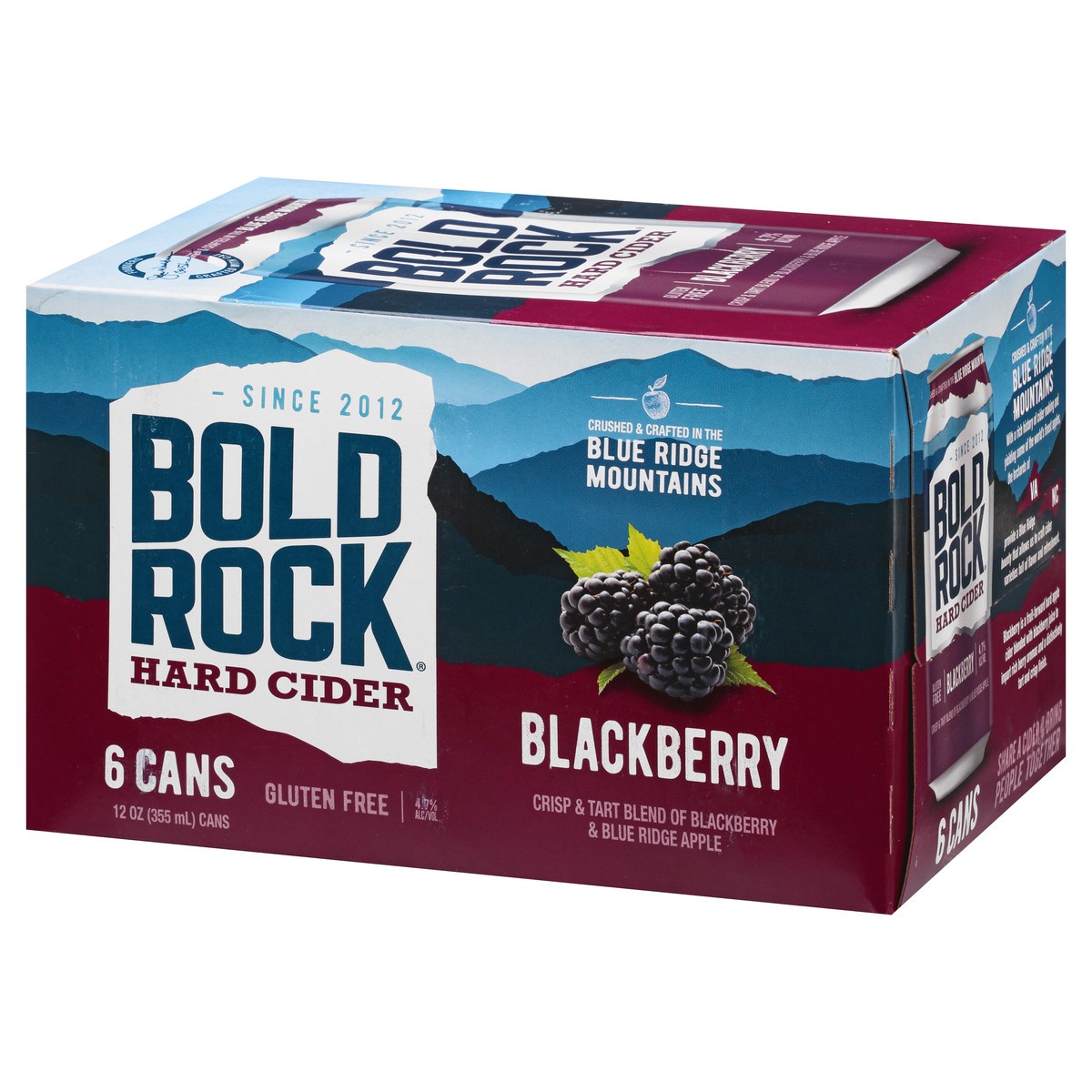 slide 3 of 13, Bold Rock Blackberry Hard Cider 6pk Btl, 6 ct