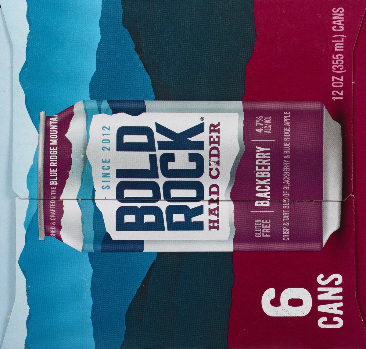 slide 8 of 13, Bold Rock Blackberry Hard Cider 6pk Btl, 6 ct